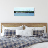 Canvas Print: Lake Harriet & Minneapolis Skyline_ Afdruk (Insitu (Slaapkamer))