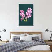 Canvas Print - Lila bloesems (Insitu (Slaapkamer))