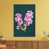 Canvas Print - Lila bloesems (Insitu (Woonkamer))