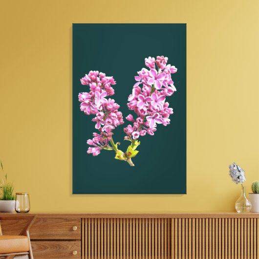 Canvas Print - Lila bloesems (Insitu (Woonkamer))
