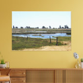 Canvas Print - Marshland Water (Insitu (Woonkamer))
