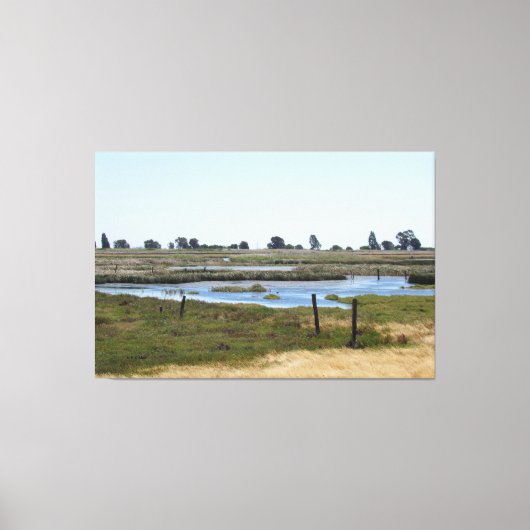 Canvas Print - Marshland Water (Voorkant)
