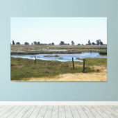 Canvas Print - Marshland Water (Insitu (Houten vloer))