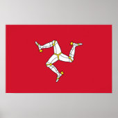 Canvas Print met Isle of Man Flag, Verenigd Konink (Voorkant)