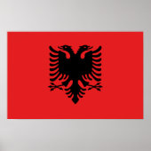 Canvas Print met vlag van Albanië (Voorkant)