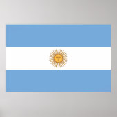 Canvas Print met vlag van Argentinië (Voorkant)