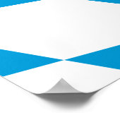 Canvas Print met vlag van Beieren, Duitsland (Hoek)