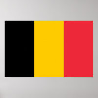 Canvas Print met vlag van België