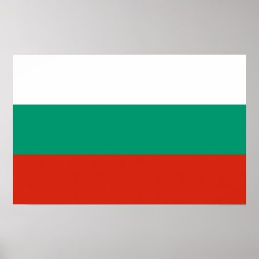 Canvas Print met vlag van Bulgarije (Voorkant)