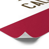 Canvas Print met vlag van Californië, VS (Hoek)