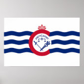 Canvas Print met vlag van Cincinnati, VS (Voorkant)