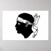 Canvas Print met vlag van Corsica, Frankrijk (Voorkant)