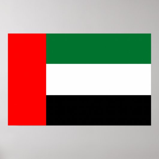 Canvas Print met vlag van de Verenigde Arabische E (Voorkant)