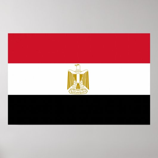 Canvas print met vlag van Egypte (Voorkant)