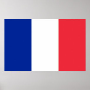 Canvas Print met vlag van Frankrijk
