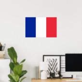 Canvas Print met vlag van Frankrijk (Thuiskantoor)
