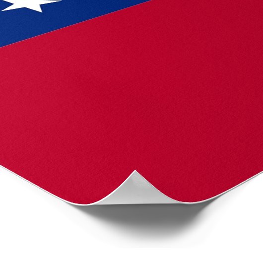 Canvas Print met vlag van Georgia, VS (Hoek)