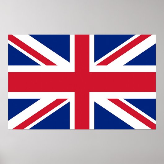 Canvas Print met vlag van het Verenigd Koninkrijk (Voorkant)