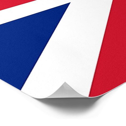 Canvas Print met vlag van het Verenigd Koninkrijk (Hoek)