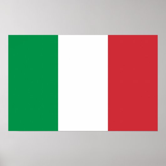 Canvas Print met vlag van Italië (Voorkant)