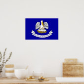 Canvas Print met vlag van Louisiana, VS (Keuken)