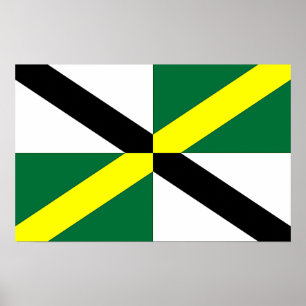 Canvas Print met vlag van Monterey, VS