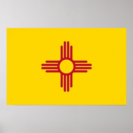 Canvas Print met vlag van New Mexico, VS (Voorkant)
