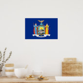 Canvas Print met vlag van New York, VS (Keuken)