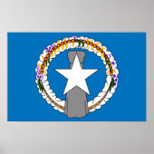 Canvas Print met vlag van Noordelijke Mariana (Voorkant)