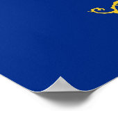 Canvas Print met vlag van North Dakota, VS (Hoek)