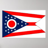 Canvas Print met vlag van Ohio, VS (Voorkant)