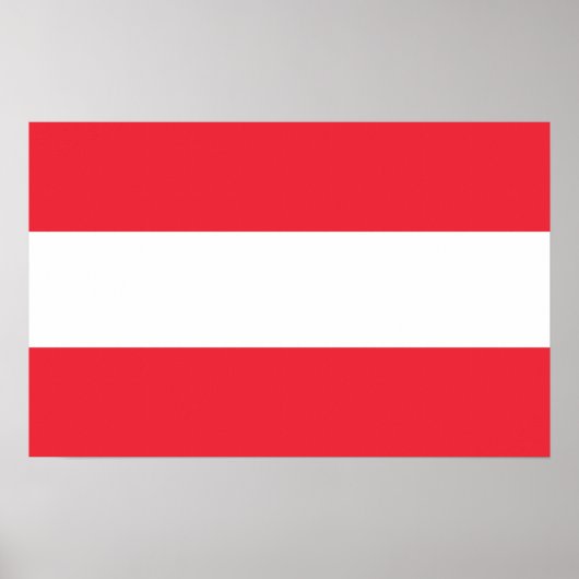 Canvas print met vlag van Oostenrijk (Voorkant)