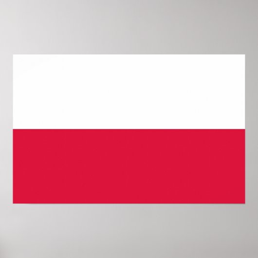 Canvas Print met vlag van Polen (Voorkant)