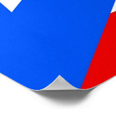 Canvas Print met vlag van Puerto Rico, VS (Hoek)