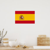 Canvas Print met vlag van Spanje (Keuken)