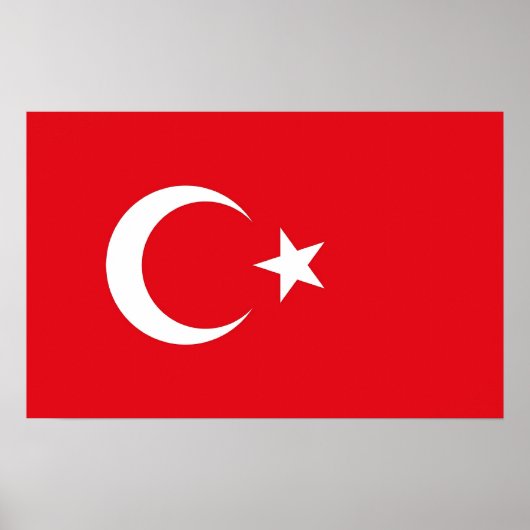 Canvas Print met vlag van Turkije (Voorkant)
