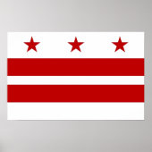 Canvas Print met vlag van Washington DC, VS (Voorkant)