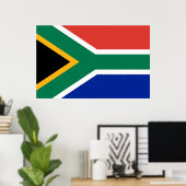 Canvas Print met vlag van Zuid-Afrika (Thuiskantoor)