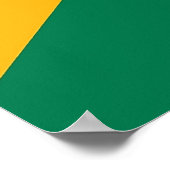 Canvas Print met vlag van Zuid-Afrika (Hoek)
