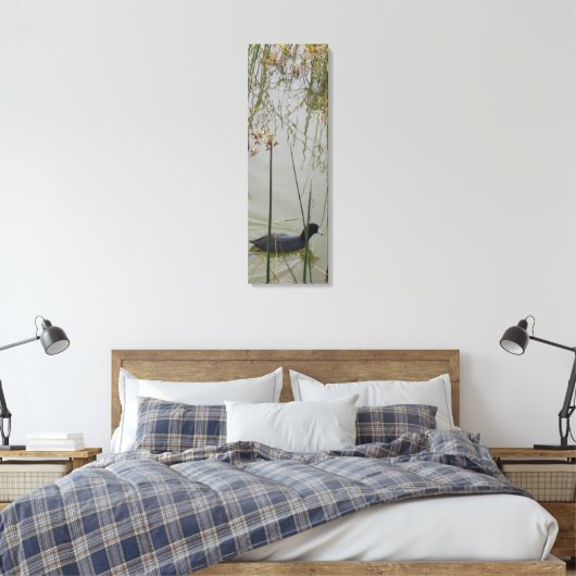 Canvas Print - Mud Hen in Reeds (Insitu (Slaapkamer))