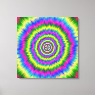 Canvas Print Neon Explosion