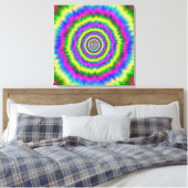 Canvas Print Neon Explosion (Insitu (Slaapkamer))