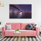 Canvas Print - New York Brooklyn Bridge (Insitu (Woonkamer))