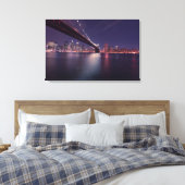 Canvas Print - New York Brooklyn Bridge (Insitu (Slaapkamer))