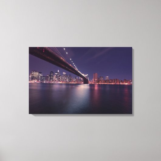 Canvas Print - New York Brooklyn Bridge (Voorkant)