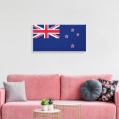 Canvas Print Nieuw-Zeelandse vlag (NZ) (Insitu (Woonkamer))
