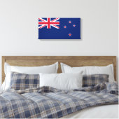 Canvas Print Nieuw-Zeelandse vlag (NZ) (Insitu (Slaapkamer))