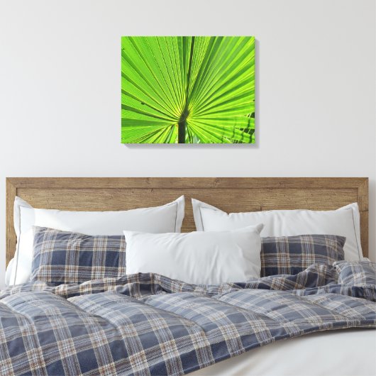 Canvas Print - Palm Frond (Insitu (Slaapkamer))