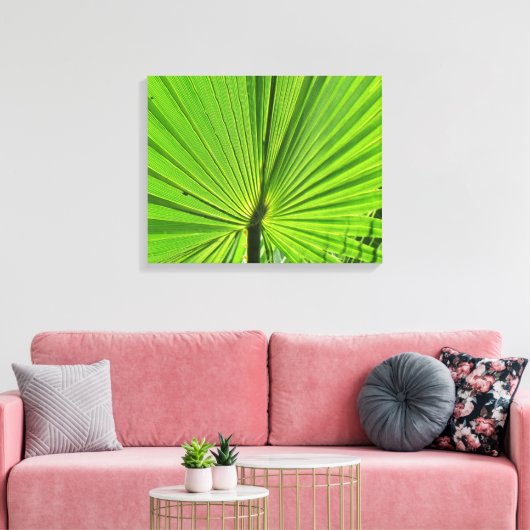 Canvas Print - Palm Frond (Insitu (Woonkamer))