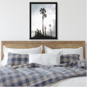 Canvas Print - Palm Tree Silhouette (Insitu (Slaapkamer))